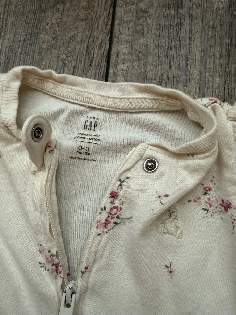 Baby GAP organic cotton footed pajamas